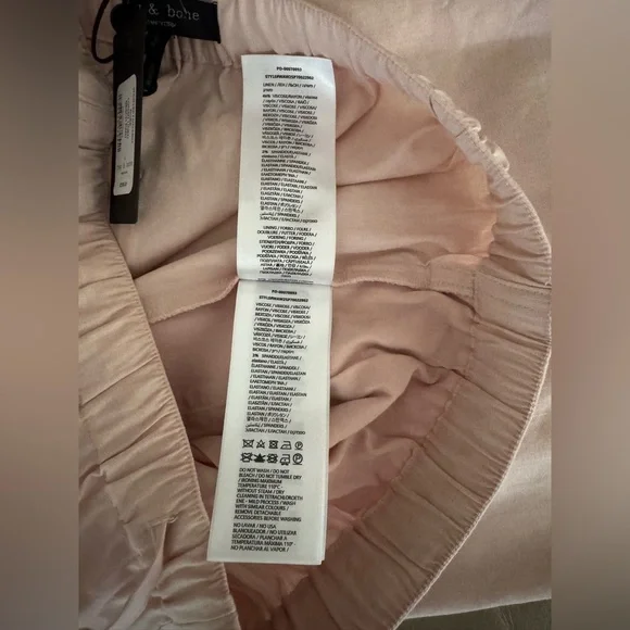 rag & bone Logan Linen-Blend Rose Beach Pants. Size L. MSRP $298 - Picture 16 of 16